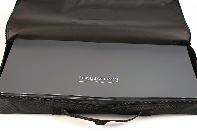 Focusscreen öppen väska